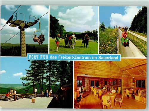 Olsberg Freizeit Zentrum Fort Gun Sessellift Sommerrodelbahn Pony's