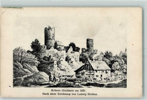 04655 O7234 Kohren-Sahlis - Zeichnung von Ludwig Richter