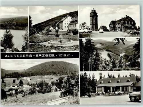 Auersberg Blick von der Talsperre des Friedens zum Auersberg Wildenthal Konsum-Hotel Am Auersberg HO-Berghotel auersberg Blick ins Bockautal