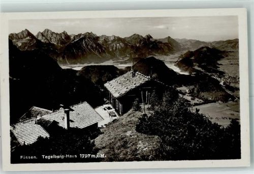 Tegelberghaus Beschreibung aufgeklebt Hüttenstempel