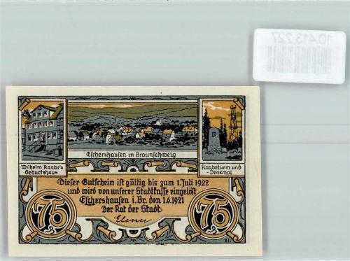 Eschershausen Notgeld Kriegerdenkmal