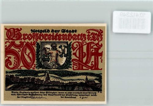 Großbreitenbach Notgeld Glasbläser