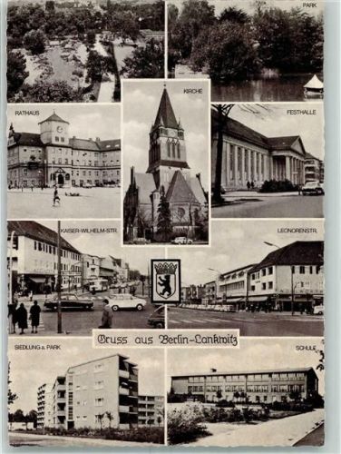 Lankwitz Rathaus Festhalle Kaiser Wilhelm Straße Leonorenstraße Siedlung am Park Schule