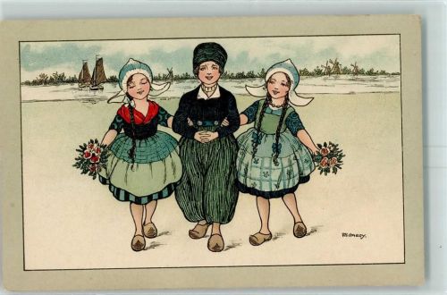 Verlag Dondorf Nr. 500 Hollandkinder Tracht AK Hardy, F. 1917