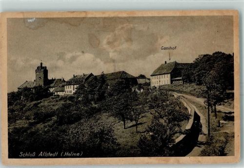 06542 O4702 Allstedt Gebrauchsspuren Schloss Allstedt Gasthaus