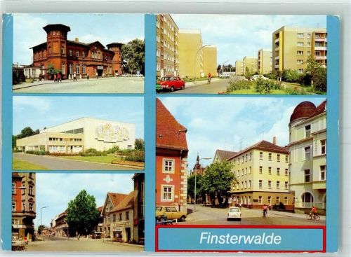 Finsterwalde Bahnhof Sporthalle Enst Thälmann Straße F. L. Jahn Straße Gasthaus Sängerstadt