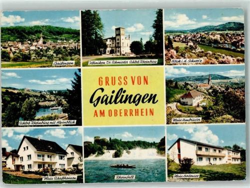Gailingen Rheinfall Kliniken Dr. Schmieder Schloß Rheinburg Haus Schaffhausen Haus Bodensee