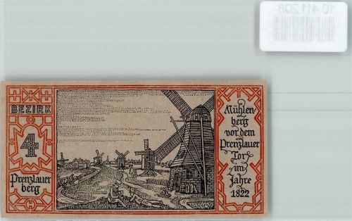 Prenzlauer Berg Notgeld Windmühlen