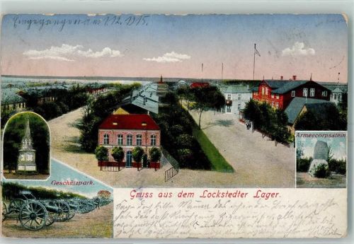 Lockstedter Lager 1915 Geschützpark Armeecorpsstein