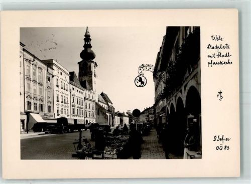 Wels Marktszene Kirche