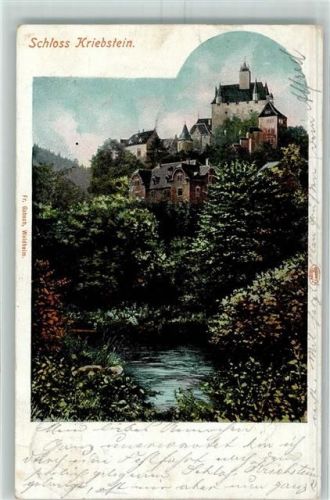 09648 O9251 Kriebstein 1906 - Schloss Kriebstein