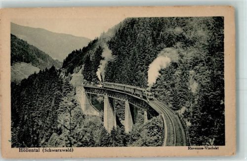 Höllental Ravenna Viadukt Dampflokomotive
