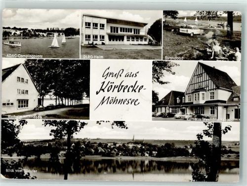 Körbecke ADAC-Campingplatz DLRG-Heim Strandbad Kurheim Möhnesee Kurheim Westfälischer Hof