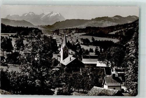 87534 W8974 Aach i Allgäu - deutsch - österr. Grenze mit Blick z. Säntisgruppe
