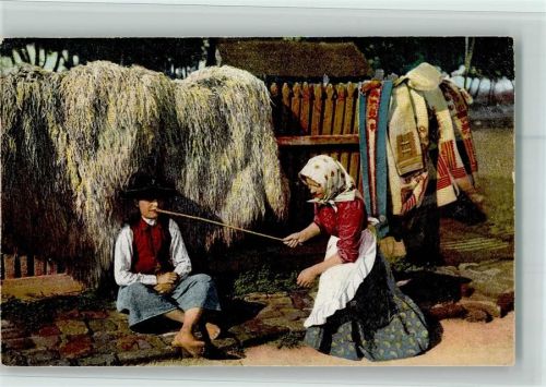 Volkstypen - Bauern - Serie 212-10 - Leben auf der Haide Hortobagy AK Gute Erhaltung