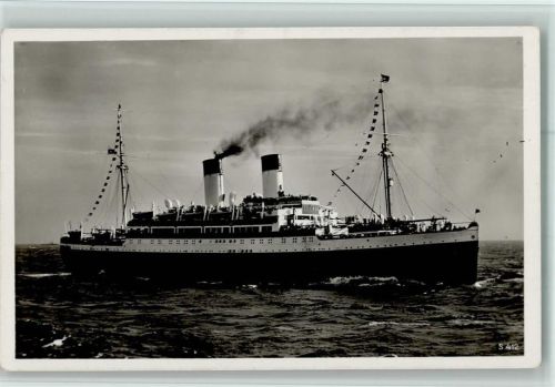 1937 im Flaggenschmuck AK
