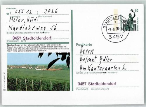 Wachenheim Ganzsache Weinberge