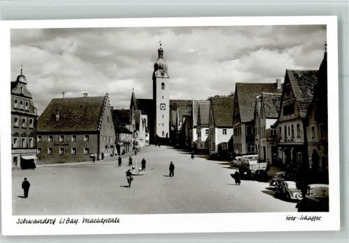 Schwandorf Markplatz Kirche Foto Schaffer