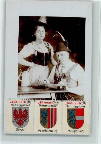 1910 Trachtenpaar, Pfeife, Bierkrug, gute Erhaltung AK