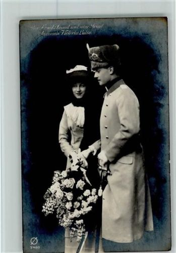 Nr. 2480 Prinz Ernst August und Braut Victoria Luise AK Gute Erhaltung