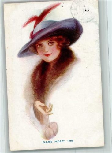 1914 Carlton Serie 674-4 AK - Stempelspur