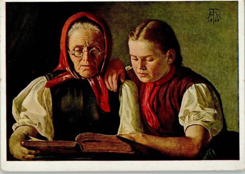 Mutter und Schwester des Künstlers Buch lesen AK
