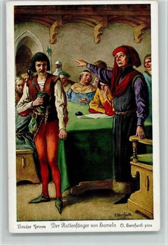 Nr. 4 Der Rattenfänger von Hameln - Märchen , Sagen AK Gute Erhaltung