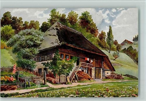 Verlag Edm. König , Schwarzwaldhäuser Serie I Blatt 5, gute Erhaltung