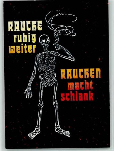 Anti-Rauchen - Skelett - Verlag Hans Huber Nr. 1523 Sonderdruck - sehr gute Erhaltung