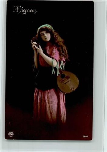 Verlag NPG 2887 - Frau mit einer Laute, Serie 874-29 Komponist, gute Erhaltung AK