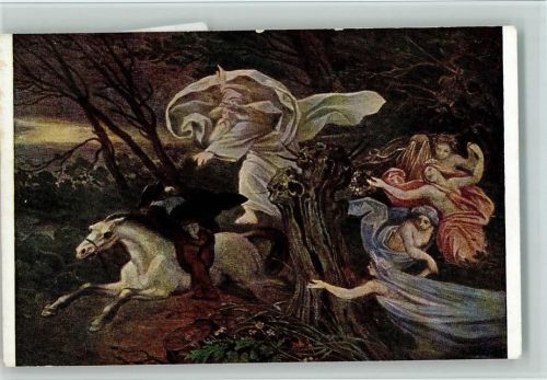 Der Erlkönig - Ackermann Serie 213 Nr. 2175 B - gute Erhaltung Schwind, M. von