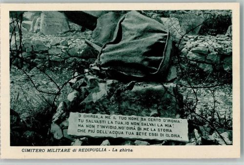 Gimetero Militare di Redipuglia - La ghirba , sehr gute Erhaltung AK