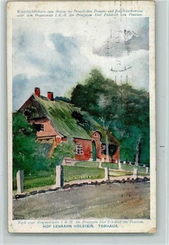 Lensahn Hof Lensahn Torhaus Tucks Künstlerpostkarte Aquarellstudien Nr. 1237