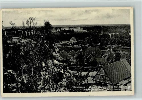 Bad Segeberg Blick vom Kalkberg auf die Stadt Im Hintergrund das Kurhaus