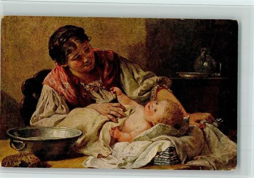 Nr. 93 - Mutterglück von W. Marc - Baby , gute Erhaltung AK
