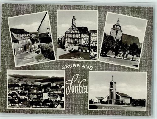 Sontra Marktplatz Ev. Kirche Kath. Kirche