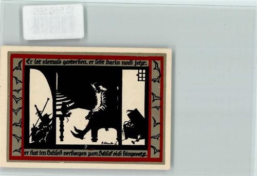 Roßla Notgeld - Nr. 2 Märchen, Scherenschnitte von Georg Schleinitz