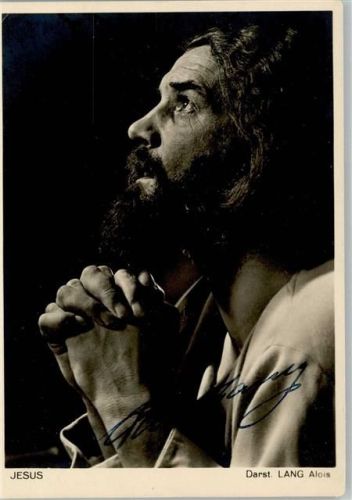 Alois Lang als Jesus 1934 Passionsspiel Foto AK