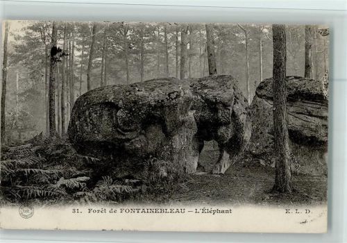 Foret de Fontainebleau - L`Elephant, gute Erhaltung Gesteinsformation