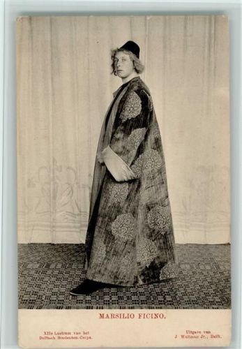 XIIe Lustrum - 1908 - Marsilio Ficino AK