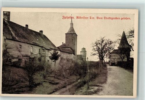 Iphofen Rödelseer Tor Vom Stadtgraben gesehen