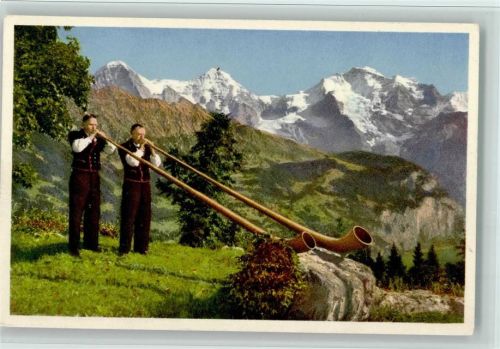 Alphornbläser - gute Erhaltung