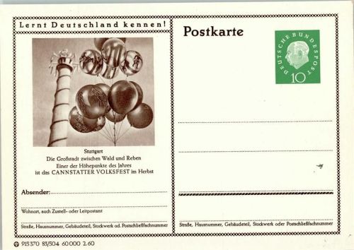 Bad Cannstatt Volksfest, Luftballons - Lernt Deutschland kennen