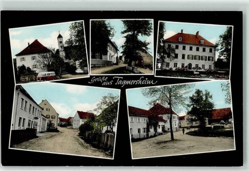 Tagmersheim Dorfstraße VW-Bulli T1 Kirche