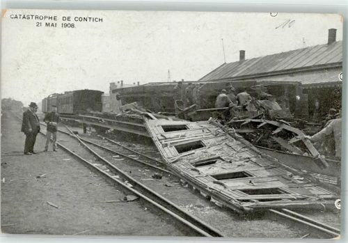Kontich 1908 Eisenbahnkatastrophe 21.Mai