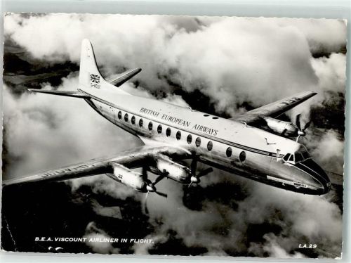 British European Airways in Flight Propeller Maschine
