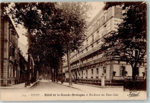 Vichy Hotel de la Grande Bretagne et Boulevard des Etats Unis