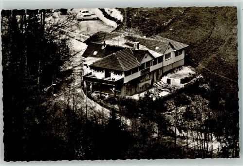 Heiligkreuzsteinach Pension-Cafe Bergschlöß'l Fliegeraufnahme