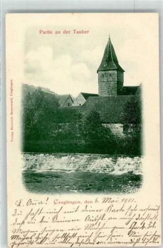 97990 W6993 Creglingen 1901 - Tauberturm