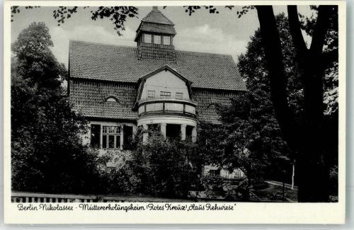 Nikolassee Müttererholungsheim Rotes Kreuz Haus Rehwiese